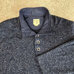 Red Head‎ Men's 3XL Pullover Quarter Button Blue Sweater Fleece 100% Polyester